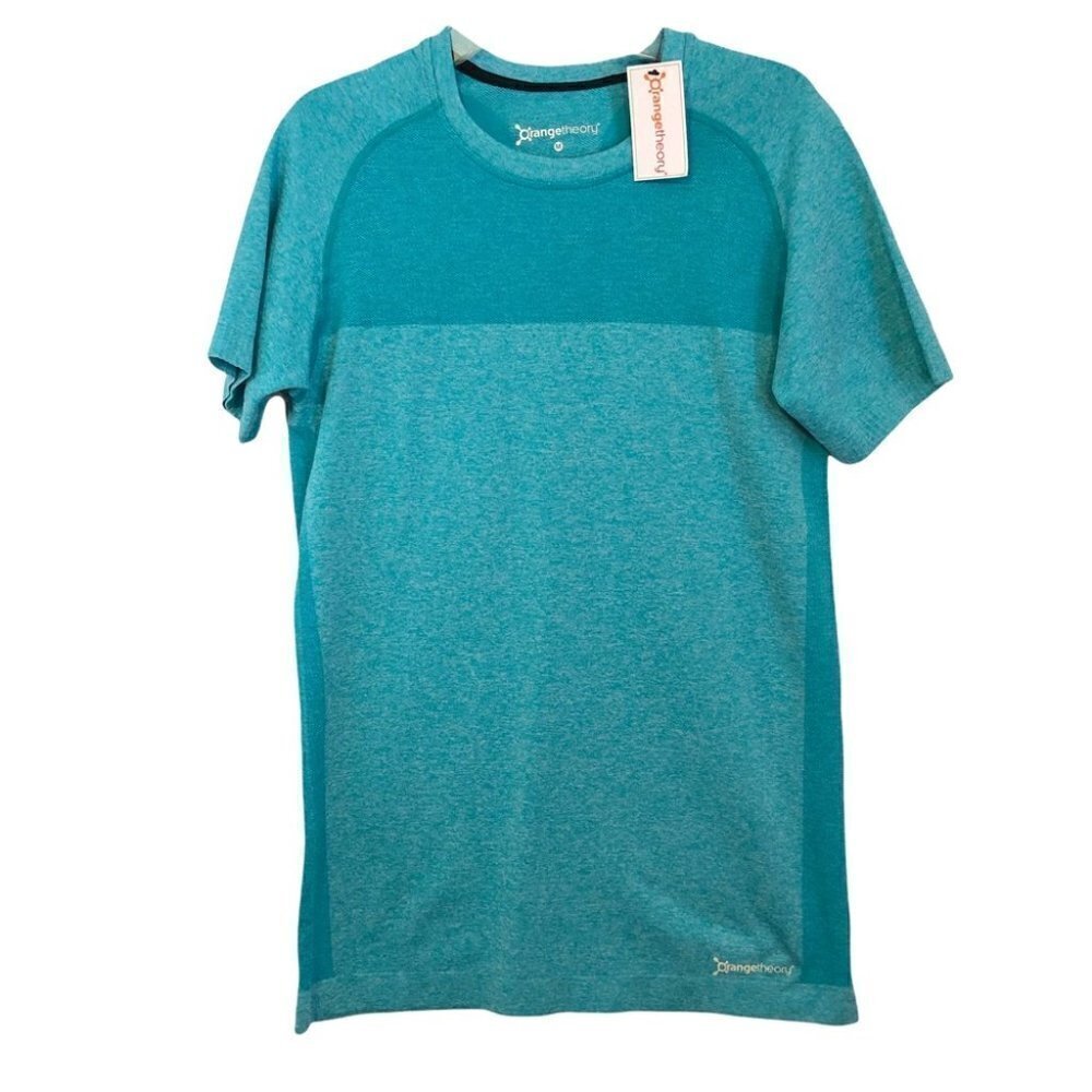 NWT Orangetheory Mens Sm, Med and  Lg Tee Shirt in Heathered Teal